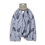 Comfies Pet Lover Scarf, Silver Tabby