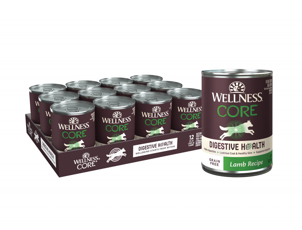 Wellness Core Digestive Health Grain Free Lamb Recipe Canned Dog Food ...