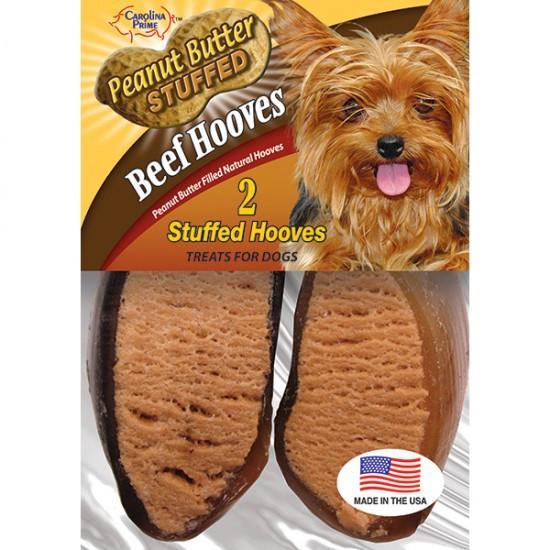 Carolina Prime Beef Hooves-Peanut Butter Stuffed for Dogs
