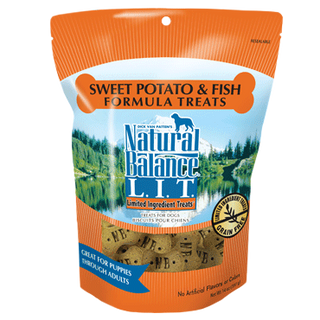 Natural Balance L.I.T. Limited Ingredient Sweet Potato and Fish Formula Treats for Dogs