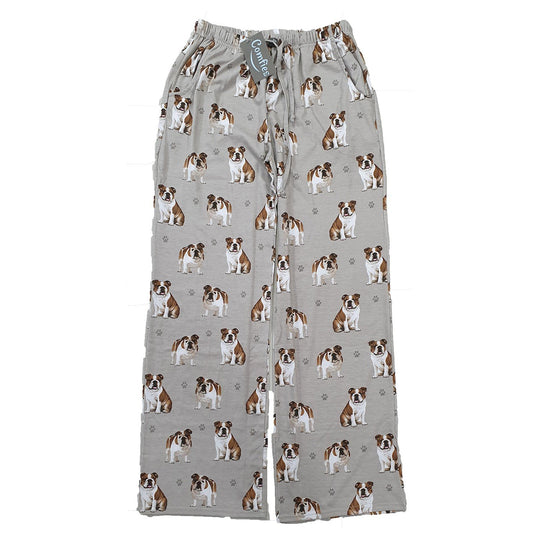 Comfies Dog Breed Lounge Pants for Women, Bulldog