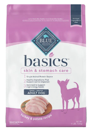 Blue Buffalo Basics Small Breed Adult Skin & Stomach Care Turkey & Potato Recipe Dry Dog Food