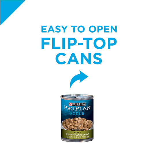 Purina Pro Plan Focus Adult Weight Management Turkey & Rice Entree Canned Dog Food