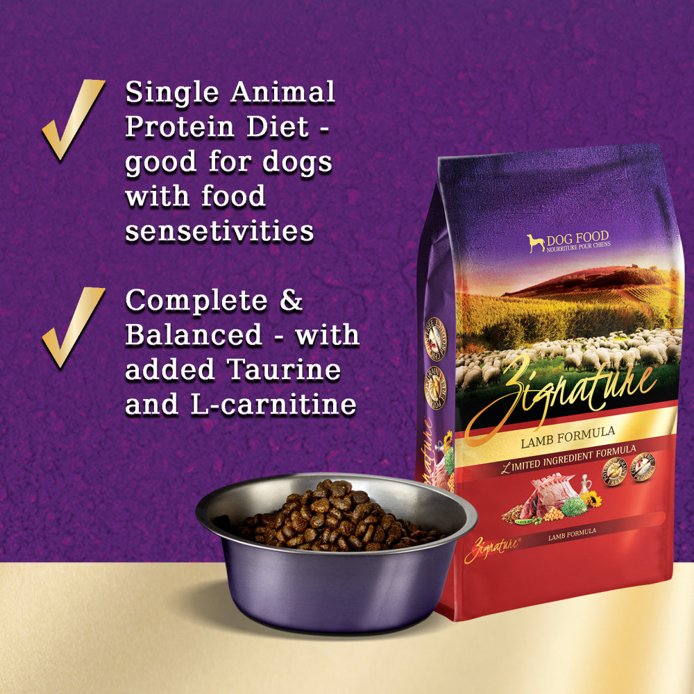Zignature Limited Ingredient Lamb Formula Dry Dog Food