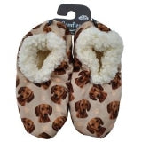 Comfies Pet Lover Slippers, Dachshund - Red