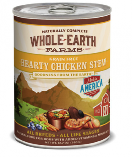 Whole Earth Farms Grain Free Hearty Chicken Stew Canned Dog Food