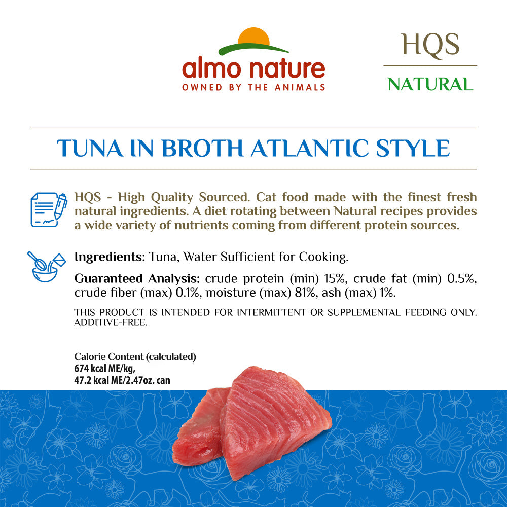 Almo Nature HQS Natural Cat Grain Free Tuna Atlantic Style
