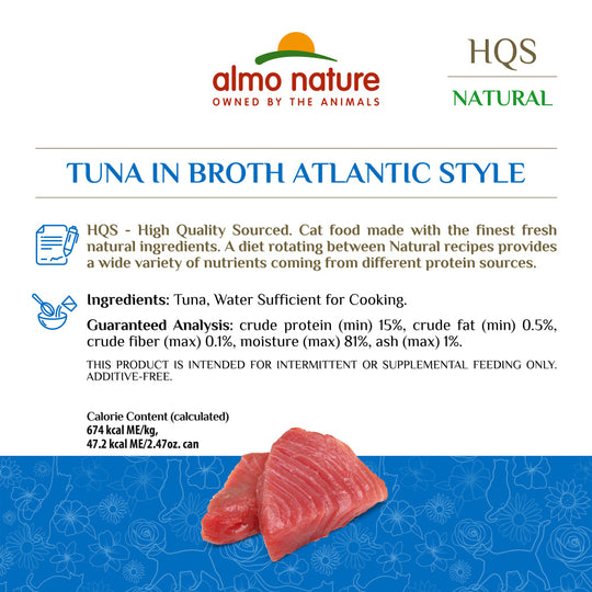 Almo Nature HQS Natural Cat Grain Free Tuna Atlantic Style