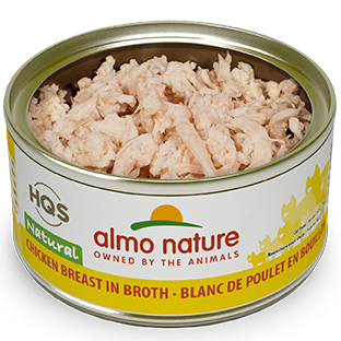 Almo Nature HQS Natural Cat Grain Free Chicken Breast In Broth Canned Cat Food