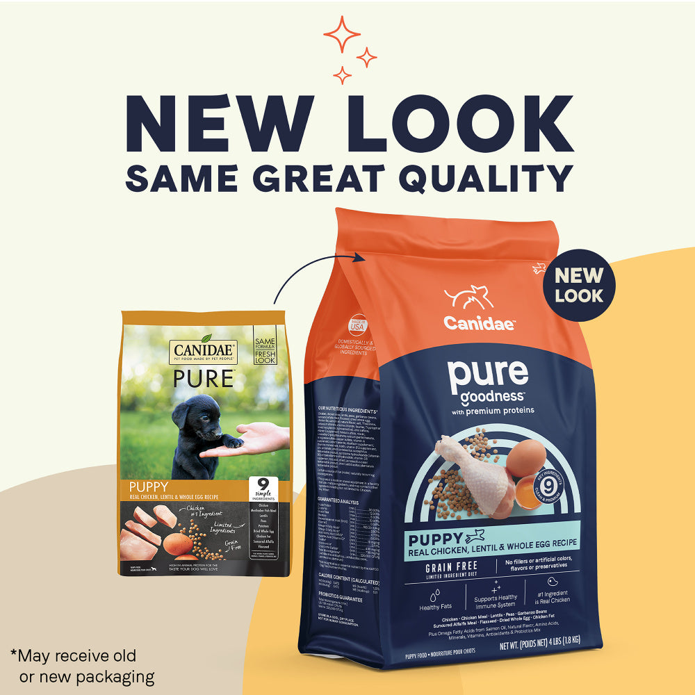 Canidae Grain Free PURE Puppy Chicken, Lentil & Whole Egg Recipe Dry Dog Food