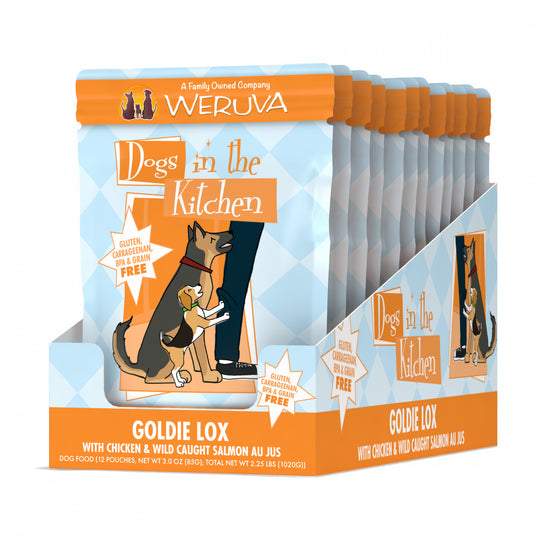 Weruva Dogs in the Kitchen Goldie Lox Grain Free Chicken & Salmon Dog Food Pouches