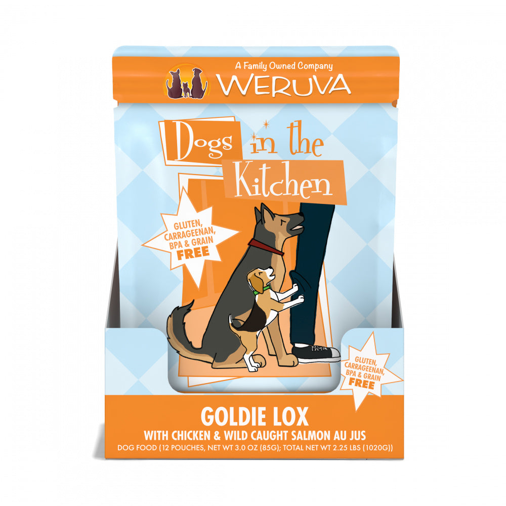 Weruva Dogs in the Kitchen Goldie Lox Grain Free Chicken & Salmon Dog Food Pouches