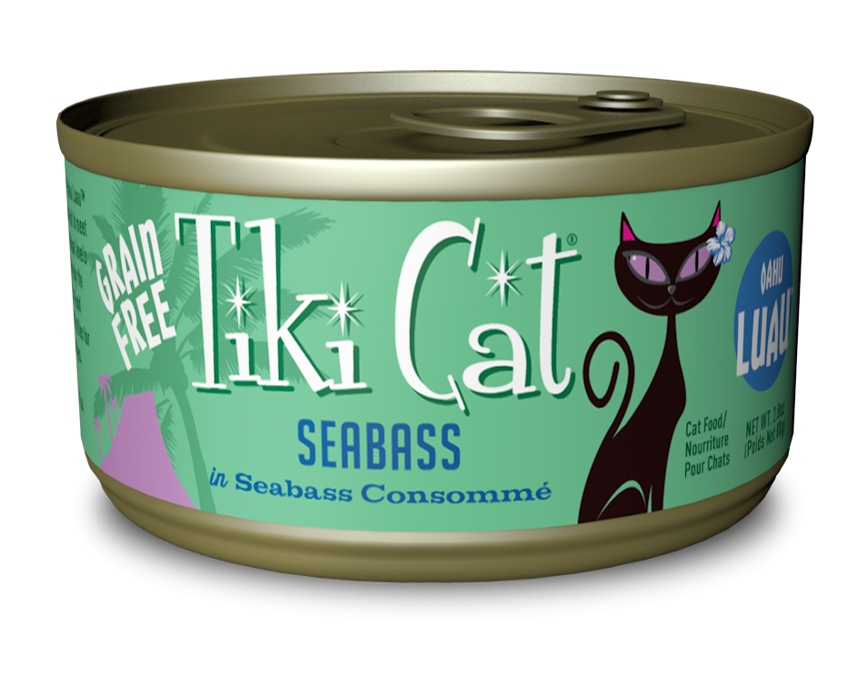 Tiki Cat Oahu Luau Grain Free Seabass Canned Cat Food