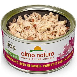 Almo Nature HQS Natural Cat Grain Free Chicken Liver Canned Cat Food