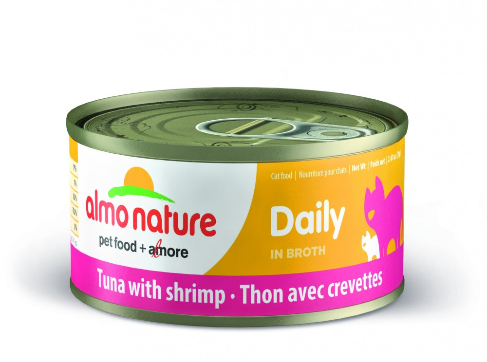 Almo Nature Daily Grain Free Tuna with Shrimp Canned Cat Food