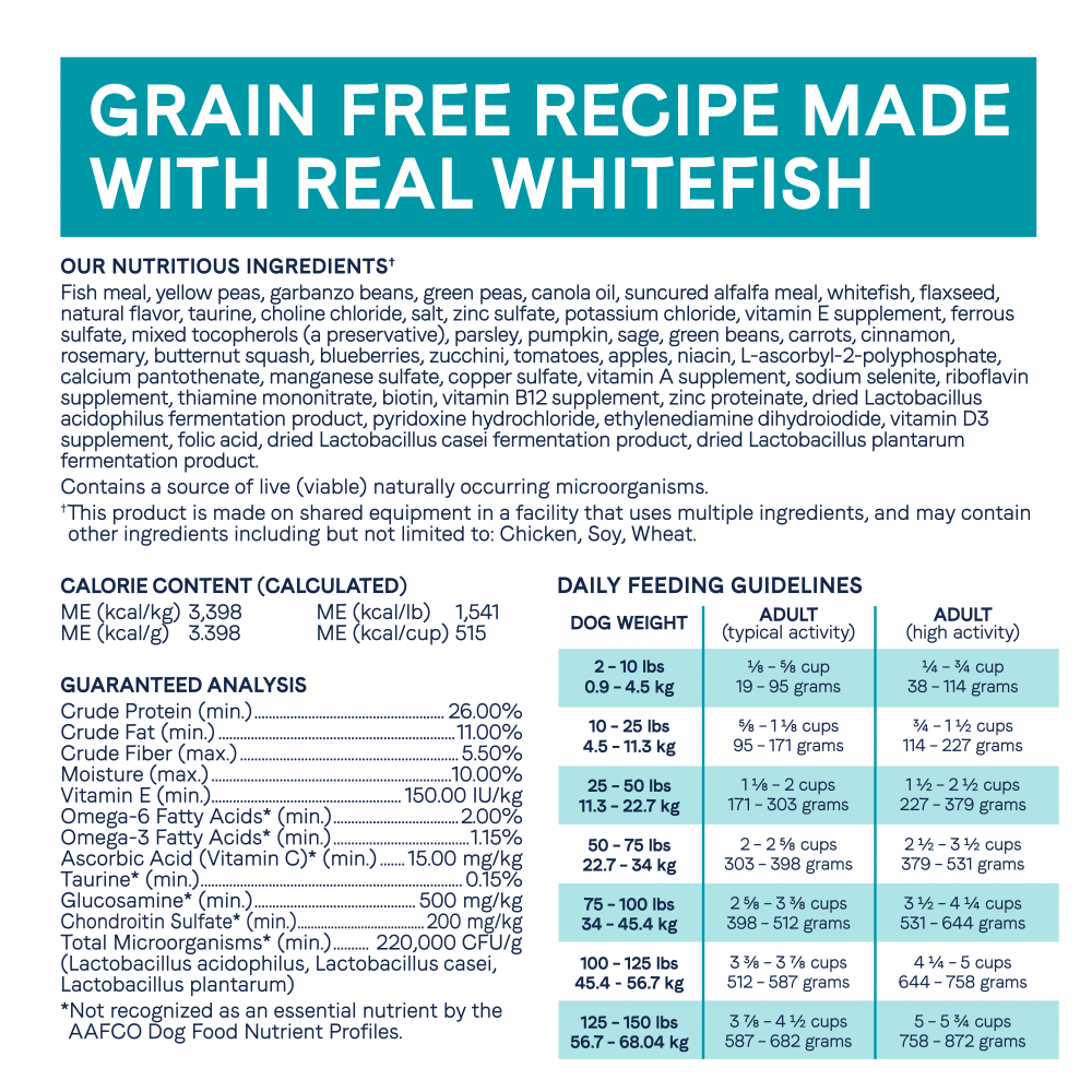 Canidae Under The Sun Grain Free Adult Whitefish Recipe Dry Dog Food
