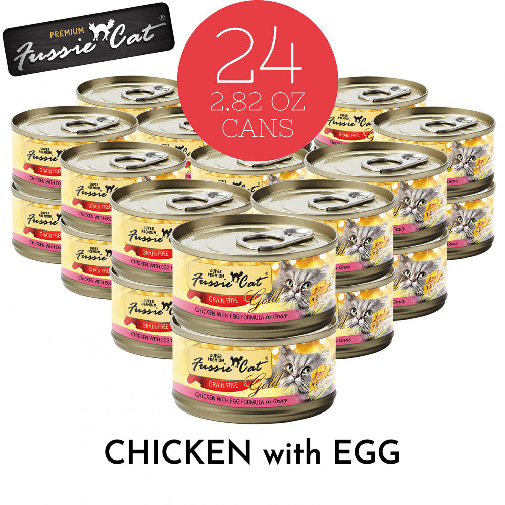 Fussie Cat Super Premium Grain Free Chicken with Egg in Gravy Canned Cat Food