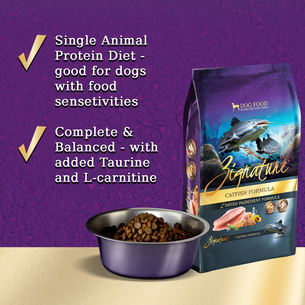 Zignature Limited Ingredient Diet Grain Free Catfish Recipe Dry Dog Food