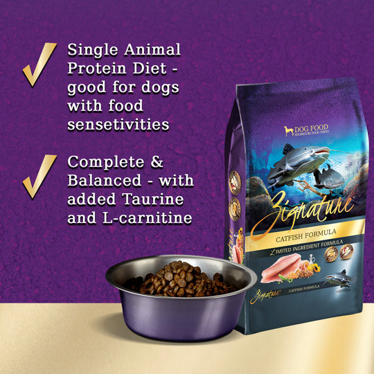Zignature Limited Ingredient Diet Grain Free Catfish Recipe Dry Dog Food