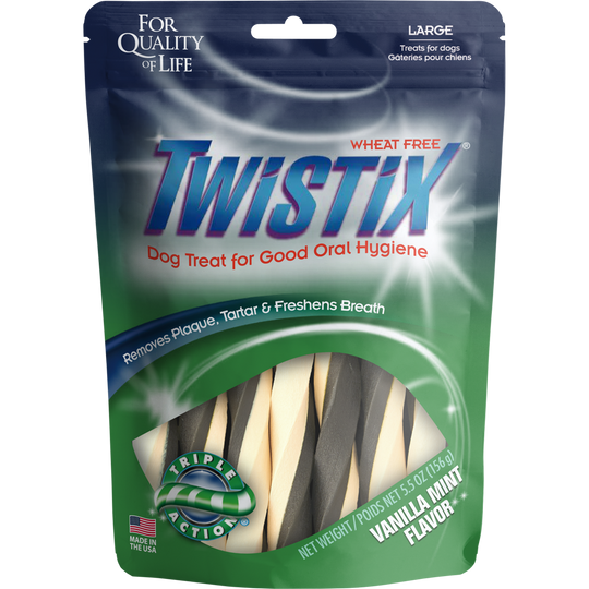 N-Bone Twistix Vanilla Mint Dental Dog Treats