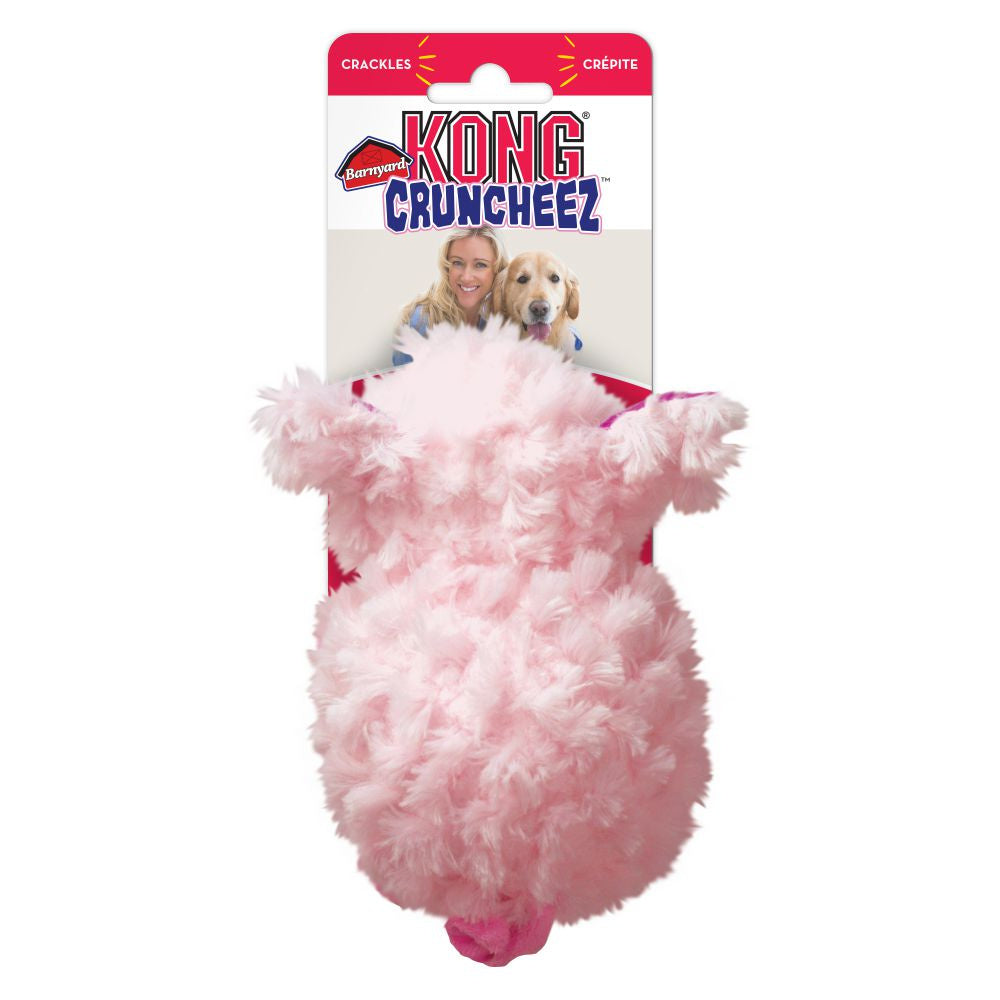 KONG Barnyard Cruncheez Pig Plush Dog Toy