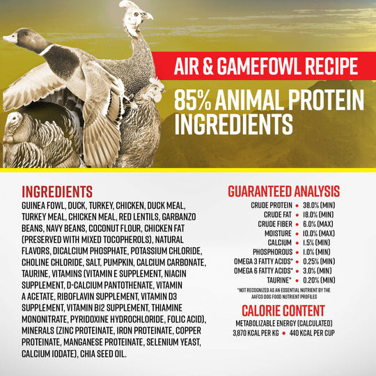 Essence Grain Free Air & Gamefowl Recipe Dry Dog Food