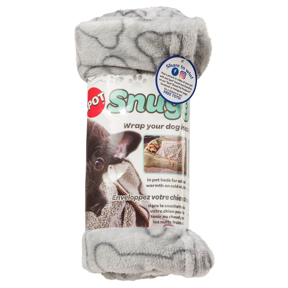 Ethical Pet Grey Bones Snuggler Blanket