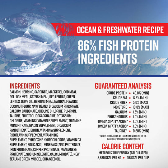 Essence Grain Free Ocean & Freshwater Recipe Dry Cat Food