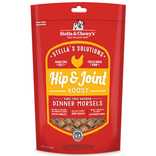 Stella & Chewy's Stella's Solutions Grain Free Hip & Joint Boost Cage Free Chicken Dinner Morsels Freeze-Dried Raw Dog Food