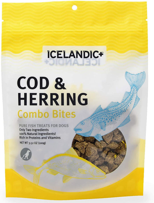 Icelandic+ Cod & Herring Combo Bites Fish Dog Treats