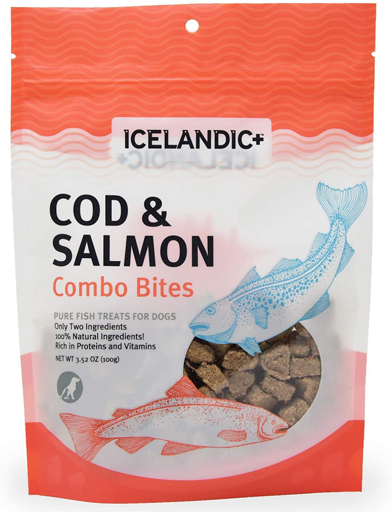 Icelandic Cod Salmon Combo Bites Fish Dog Treats Pet Go Round
