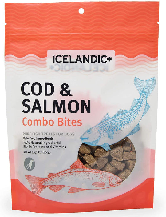 Icelandic+ Cod & Salmon Combo Bites Fish Dog Treats