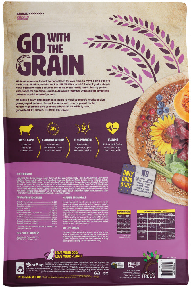 Unrefined Roasted Lamb with Ancient Grains & Superfoods Dry Dog Food
