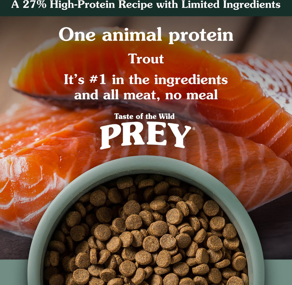 Taste Of The Wild Grain Free Prey Limited Ingredient Trout Dry Dog Foo Pet Go Round