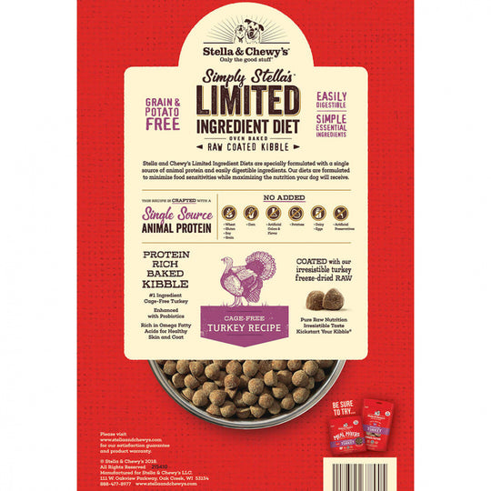 Stella & Chewy's Simply Stella's Limited Ingredient Diet Cage Free Turkey Recipe Dry Dog Food