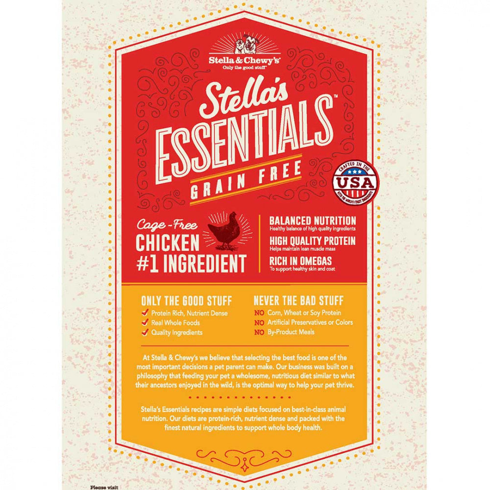 Stella & Chewy's Stella's Essentials Kibble Cage Free Chicken & Lentils Recipe Dry Dog Food