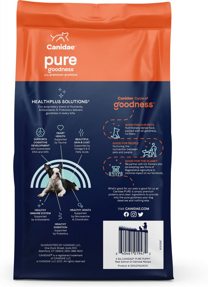 Canidae Pure with Grains Real Salmon & Oatmeal Recipe Puppy Dry Dog Food