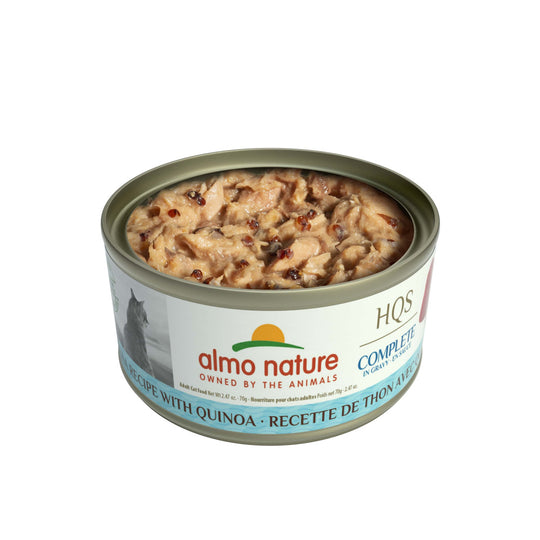 Almo Nature HQS Complete Cat Grain Free Tuna with Quinoa In Gravy Canned Cat Food
