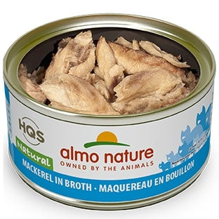 Almo Nature HQS Natural Cat Grain Free Additive Free Mackerel Canned Cat Food