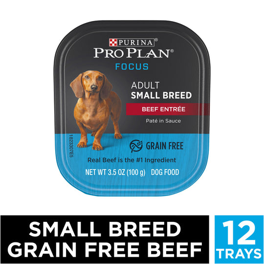 Purina Pro Plan Focus Small Breed Beef Entree Adult Wet Dog Food