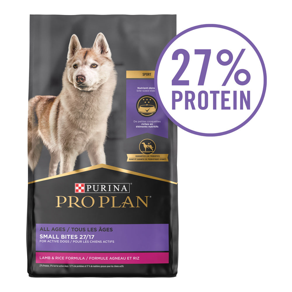 Purina Pro Plan All Ages Sport Small Bites 27/17 Lamb & Rice Formula Dry Dog Food