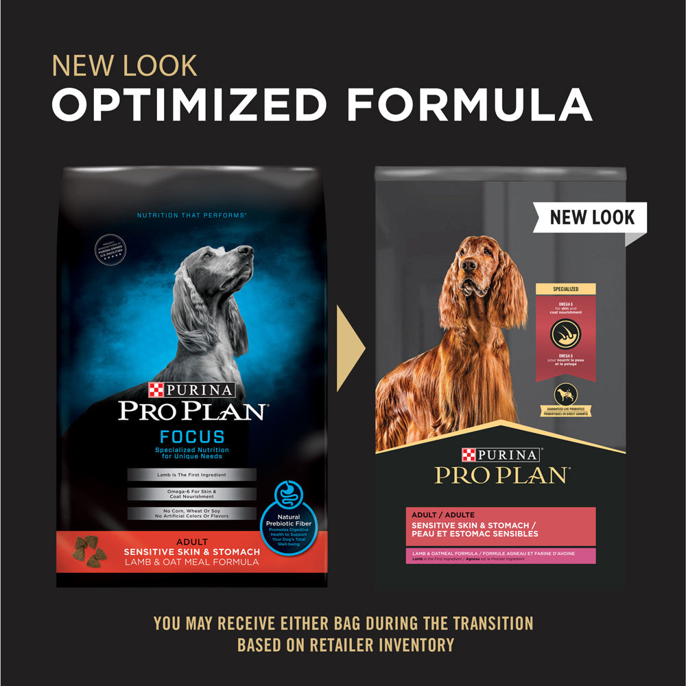 Purina Pro Plan Sensitive Skin & Sensitive Stomach Lamb & Oat Meal Formula Dry Dog Food