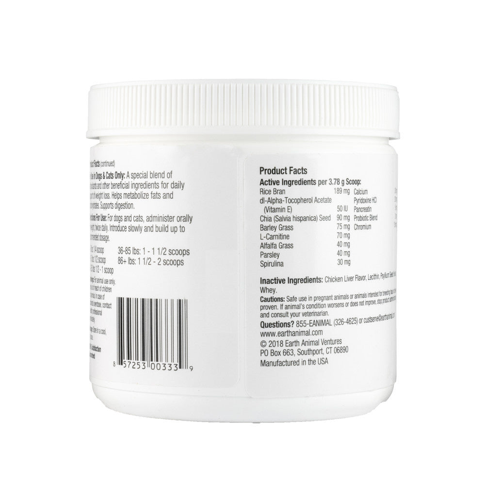 Earth Animal Healthy Weight Nutritional Supplement