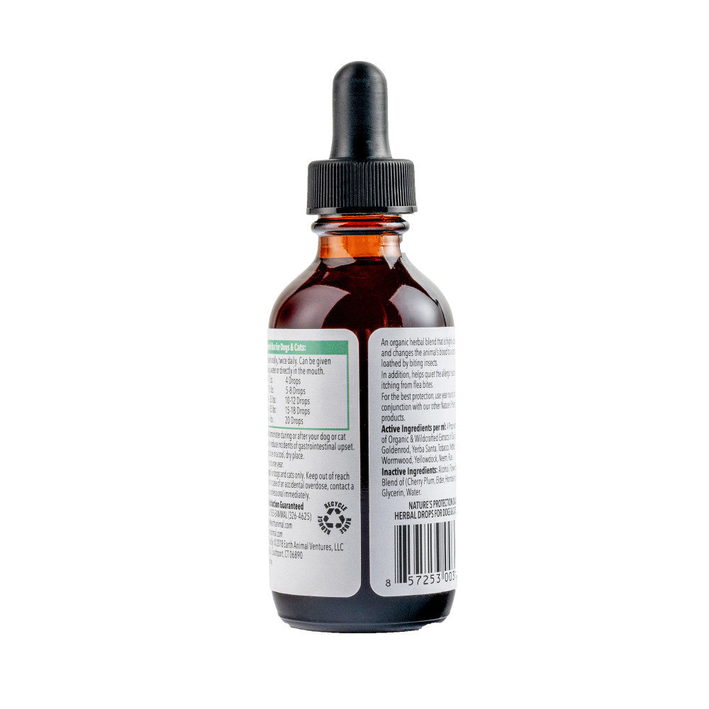 Earth Animal Nature's Protection Flea & Tick Prevention Daily Internal Herbal Drops