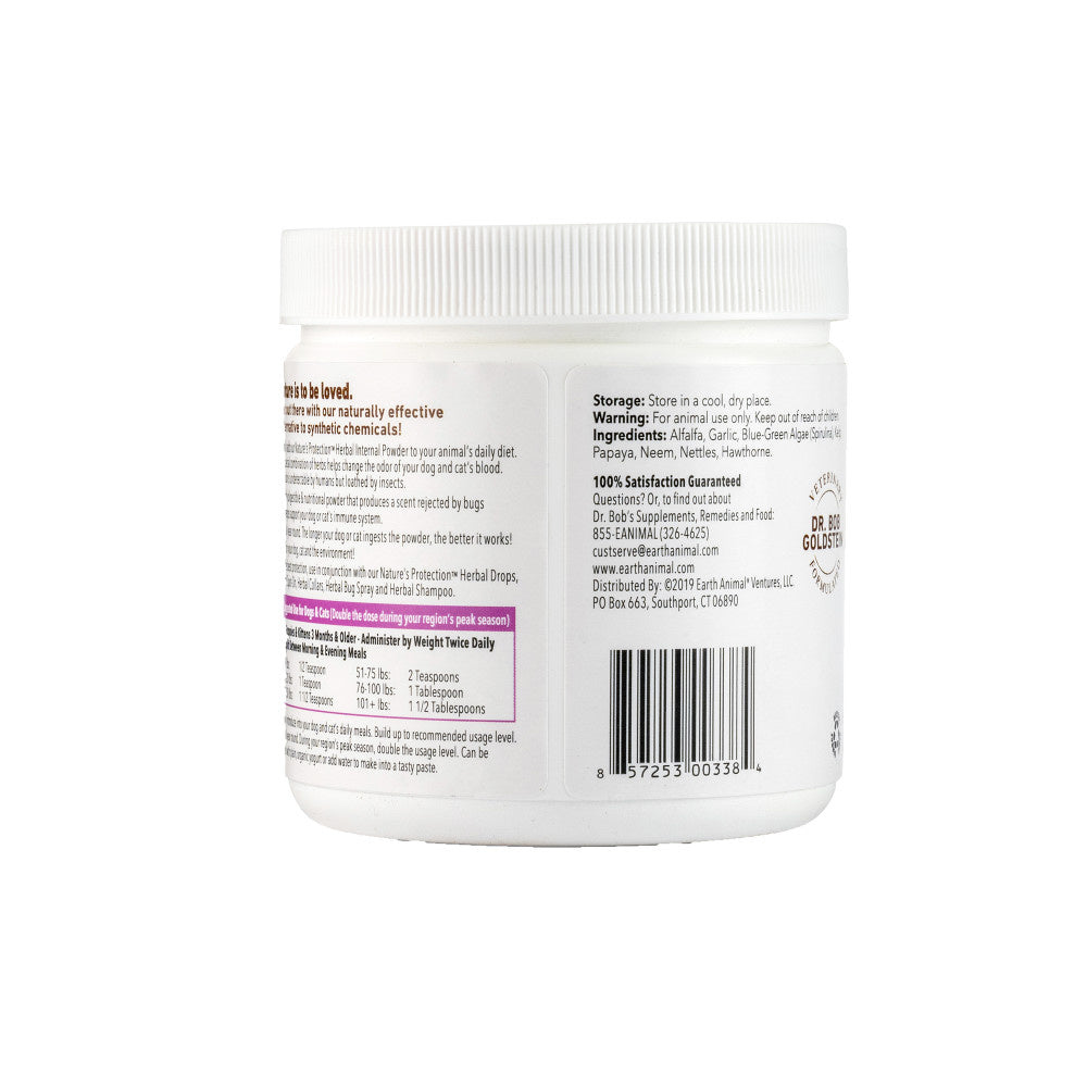 Earth Animal Nature's Protection Flea & Tick Prevention Daily Internal Herbal Powder