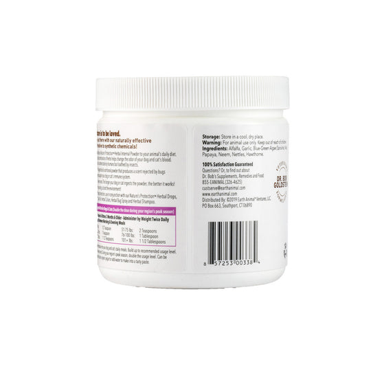 Earth Animal Nature's Protection Flea & Tick Prevention Daily Internal Herbal Powder