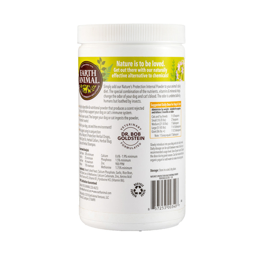 Earth Animal Nature's Protection Flea & Tick Prevention Daily Internal Powder