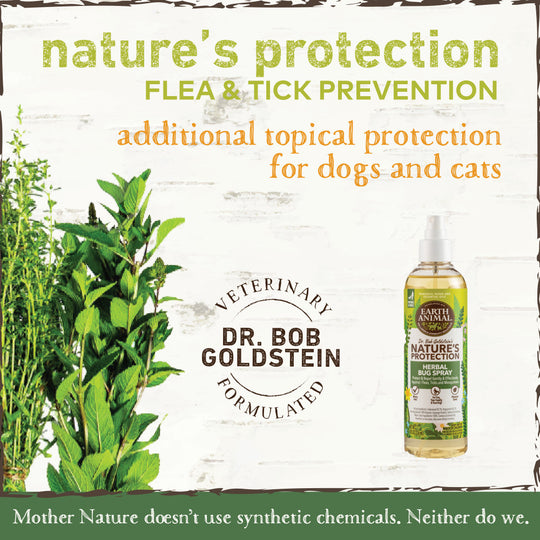 Earth Animal Nature's Protection Flea & Tick Prevention Herbal Bug Spray for Dogs & People