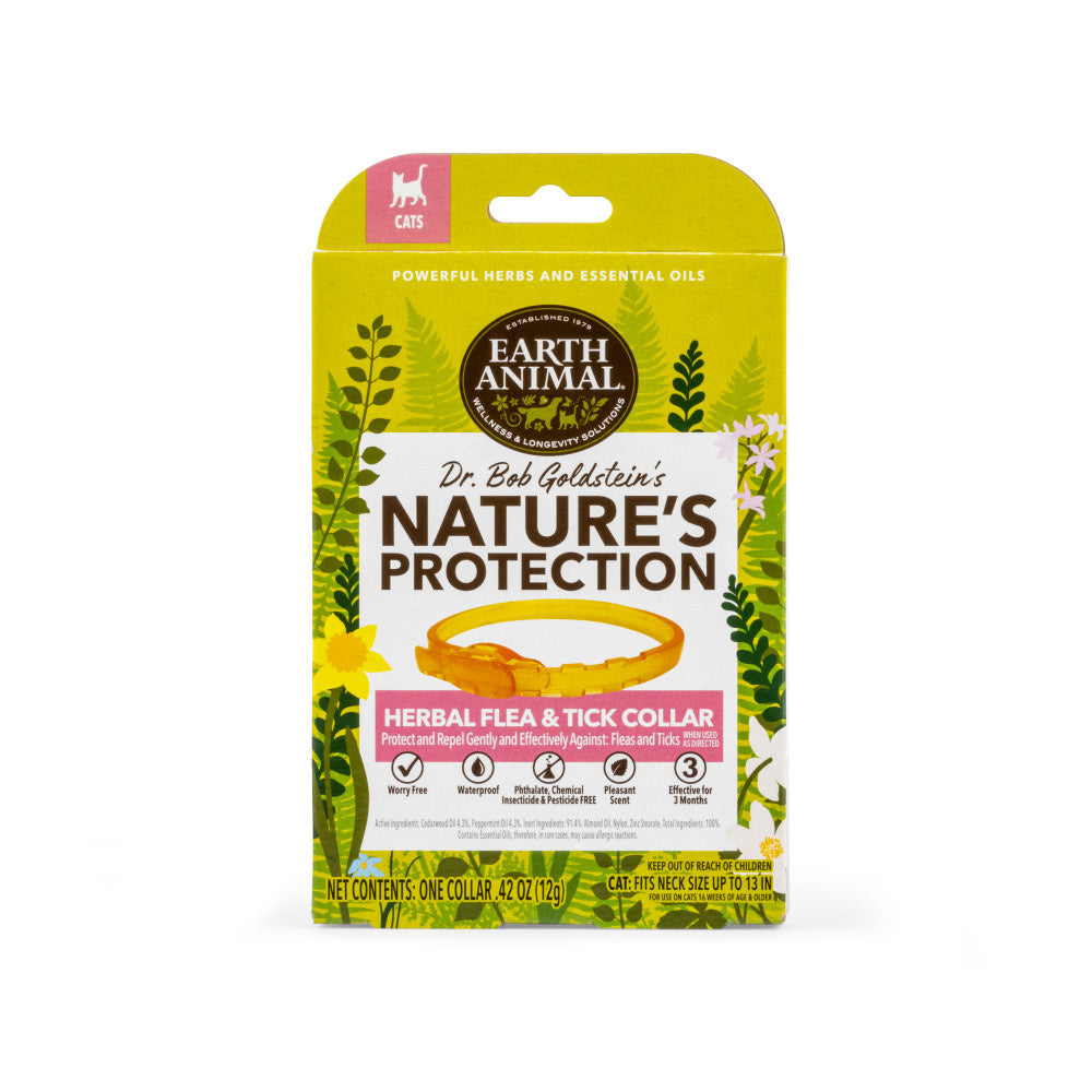 Earth Animal Nature's Protection Flea & Tick Prevention Herbal Collar for Cats