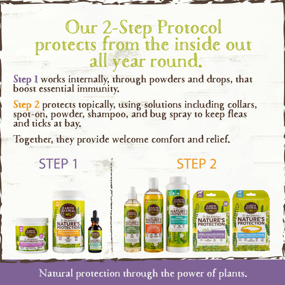 Earth Animal Nature's Protection Flea & Tick Prevention Herbal Collar for Large Dogs